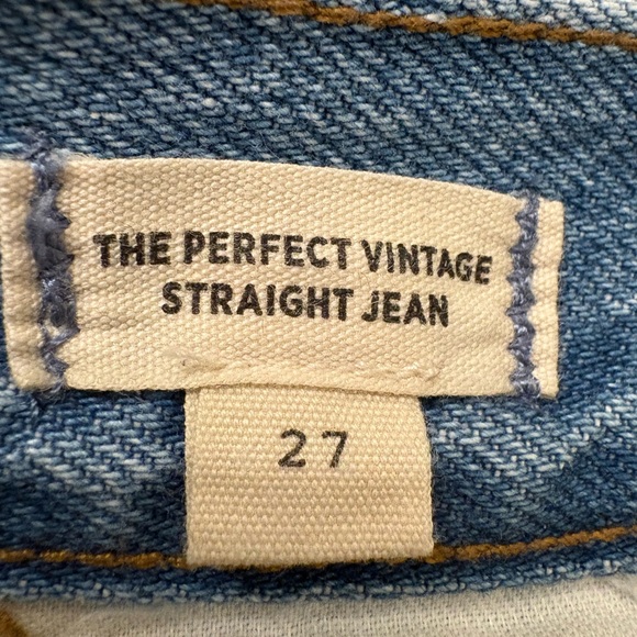 Madewell The Perfect Vintage Two Tone Straight Jeans Women’s 27 - Picture 11 of 16